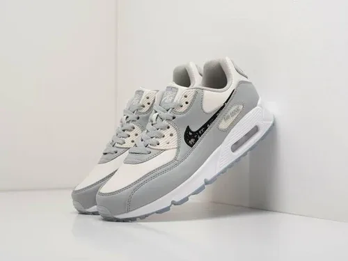 Nike Air Max 90 Grey White Patterned Swoosh