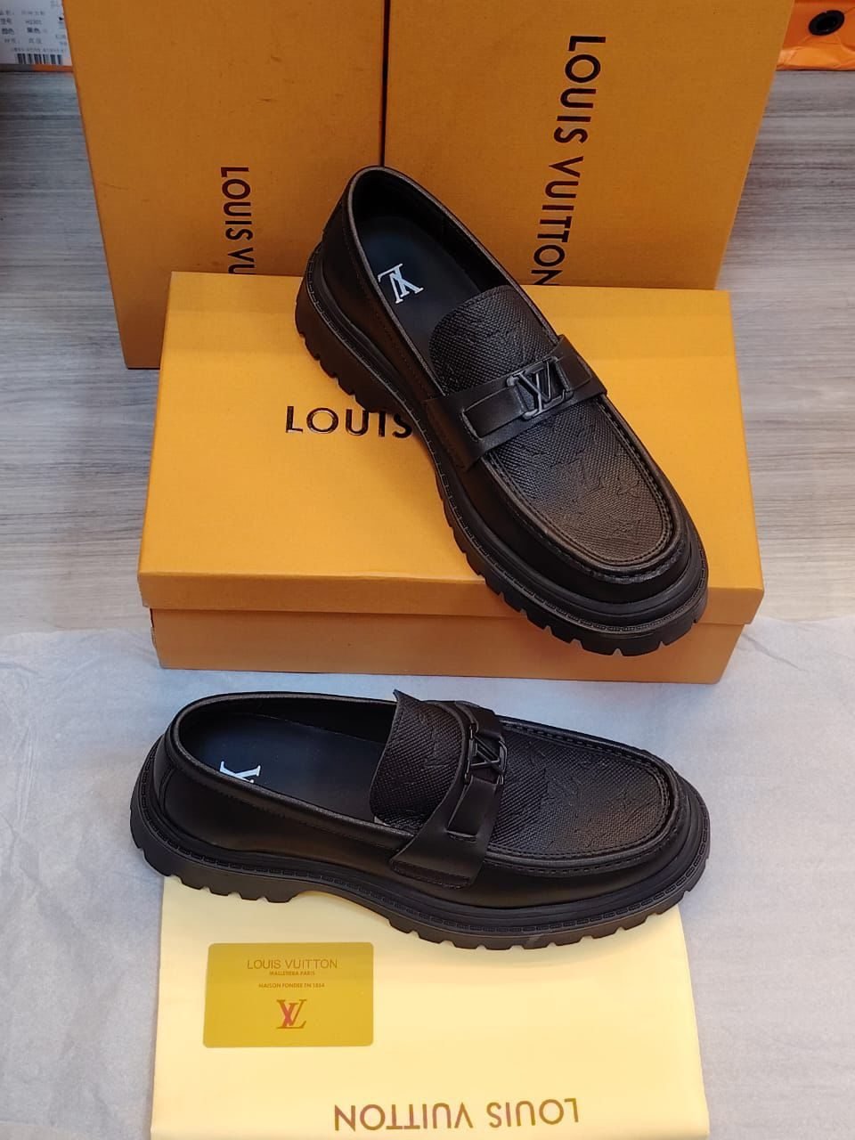 Louis Vuitton LV Detail Chunky Sole Loafers