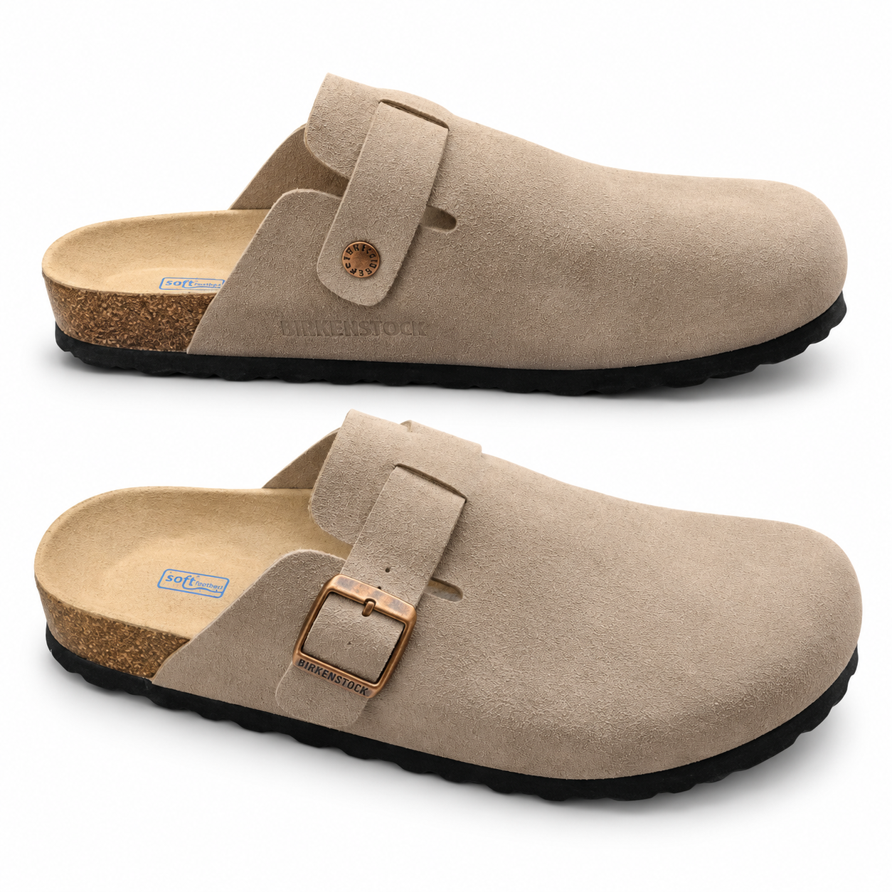 Buckle Strap Closed-Toe Clogs