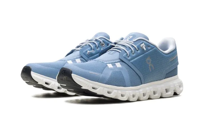 On Running Cloud 6 Chambray White